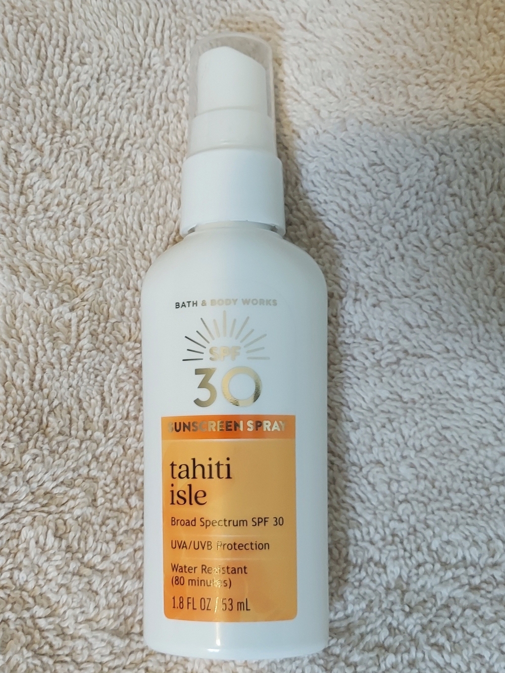 Bath & Body Works Tahiti Isle Sunscreen Spray SPF 30 1.8oz/53mL NWT Resortwear